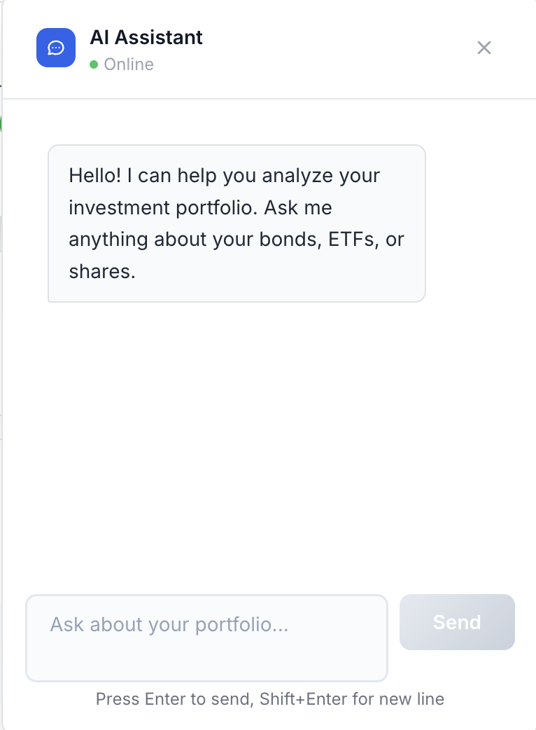 SecureInvest AI assistant